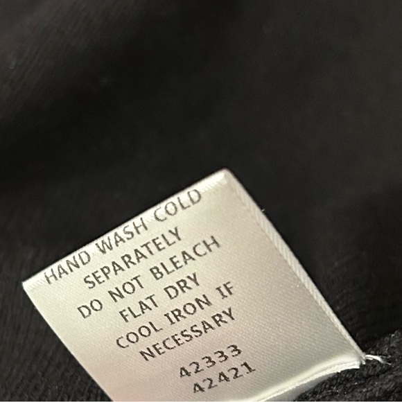 NWT Sugarlips Black Mock Neck Long Sleeve Sweater Color Stripe Accent Top Size S - Picture 6 of 7